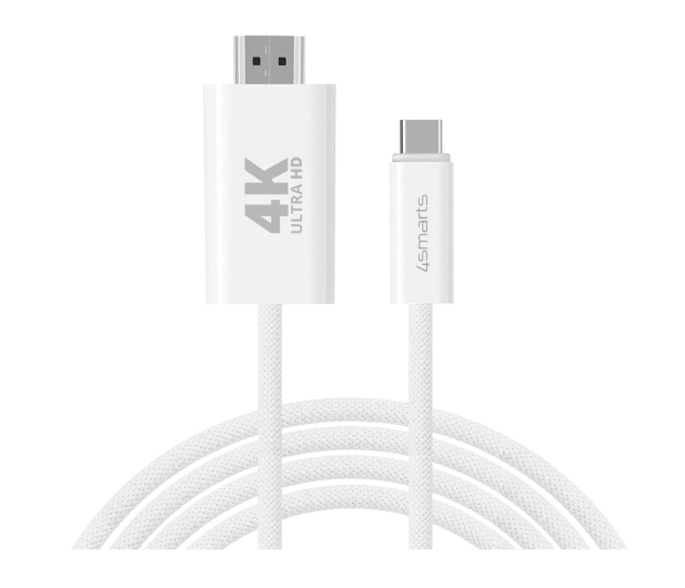 4smarts Kabel USB-C do HDMI 2m biały - 1535851 - zdjęcie